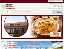 Tablet Screenshot of indiahouserestaurant.net